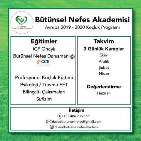 BÜTÜNSEL NEFES AKADEMİSİ KOÇLUK PROGRAMI